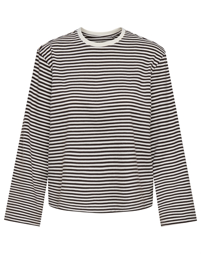 Only - ONLFreja Wide Sleeve Pullover - Coffee Bean/White
